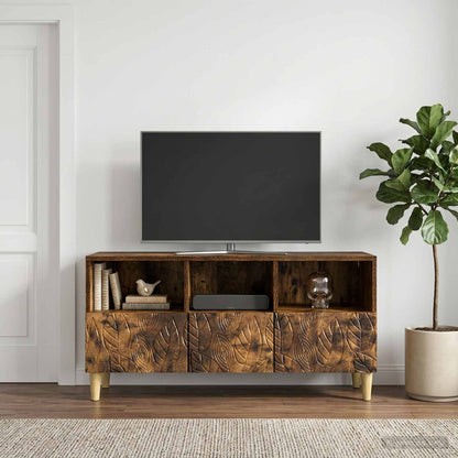 TV Cabinet 102 x 34.5 x 50 cm Smoked Oak Engineered Wood