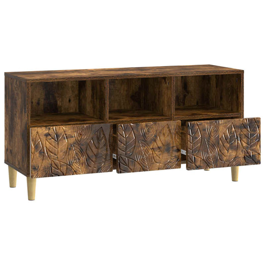 TV Cabinet 102 x 34.5 x 50 cm Smoked Oak Engineered Wood