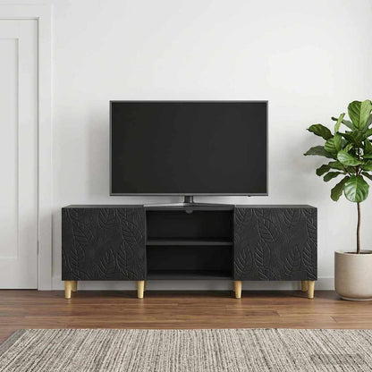 TV Cabinet 150 x 31 x 50 cm Black Engineered Wood