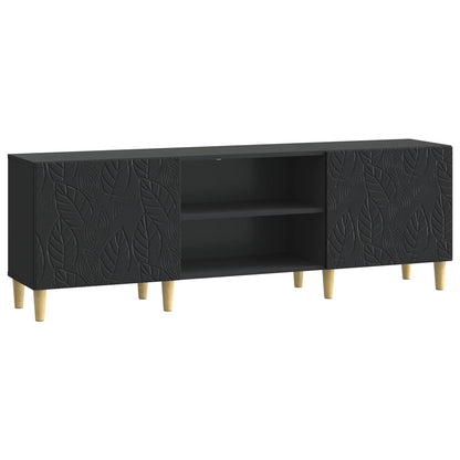 TV Cabinet 150 x 31 x 50 cm Black Engineered Wood