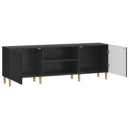 TV Cabinet 150 x 31 x 50 cm Black Engineered Wood