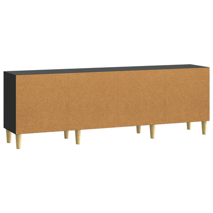 TV Cabinet 150 x 31 x 50 cm Black Engineered Wood
