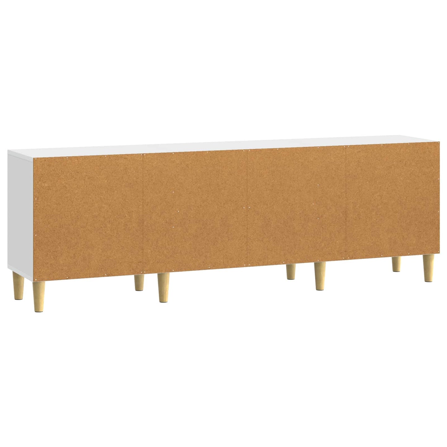 TV Cabinet 150 x 31 x 50 cm High Gloss White Engineered Wood