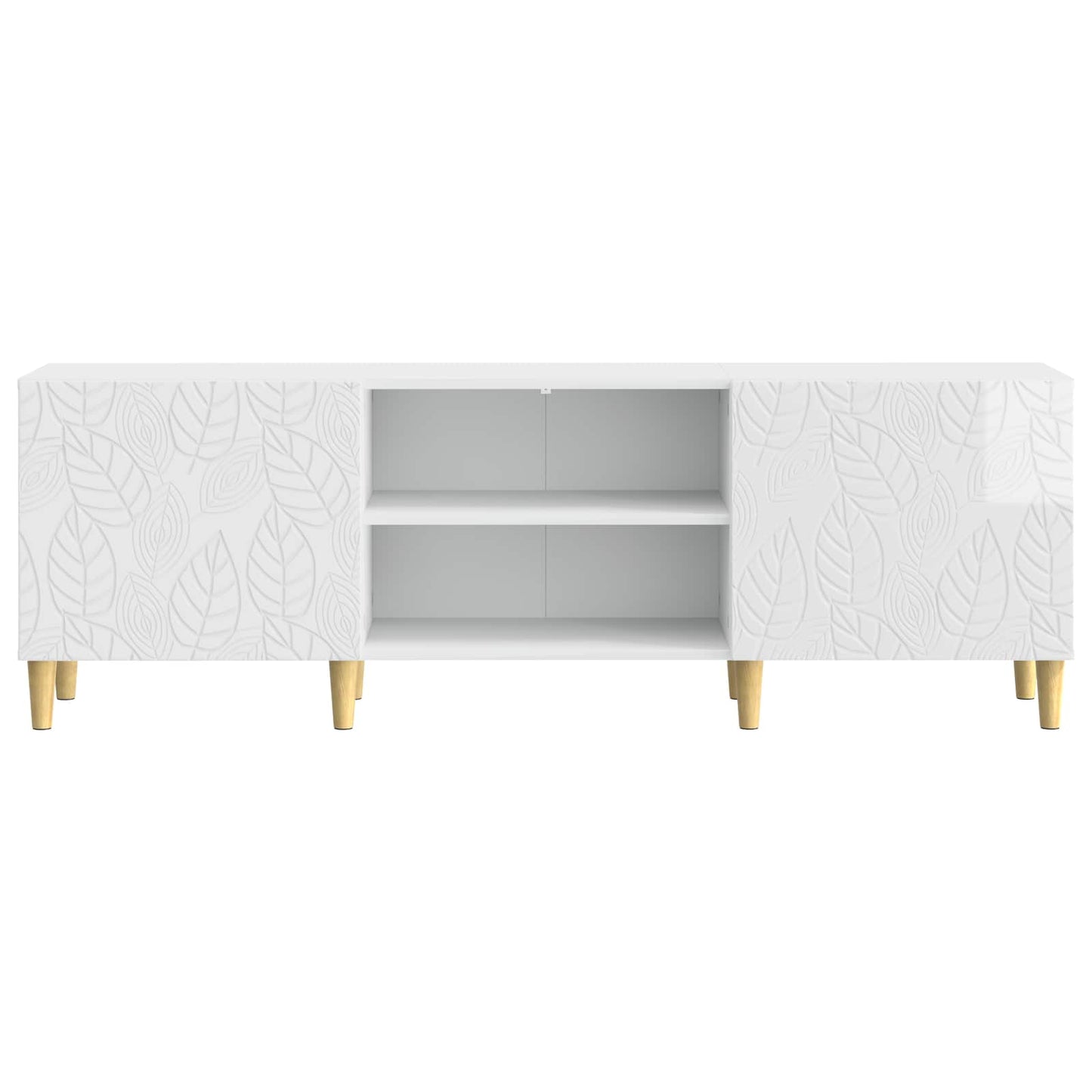 TV Cabinet 150 x 31 x 50 cm High Gloss White Engineered Wood