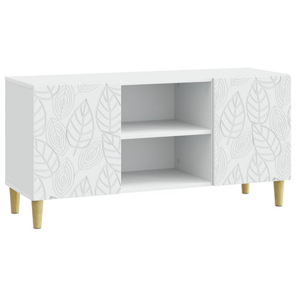 TV Cabinet 102 x 34.5 x 50 cm White Engineered Wood