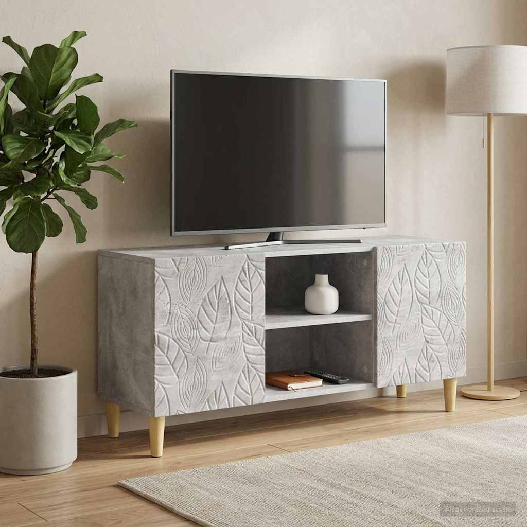 TV Cabinet 102 x 34.5 x 50 cm Concrete Grey Engineered Wood