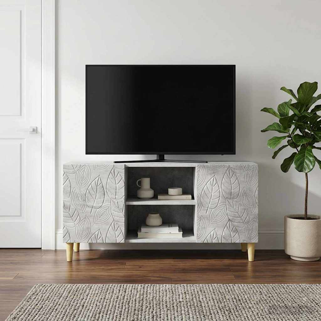TV Cabinet 102 x 34.5 x 50 cm Concrete Grey Engineered Wood