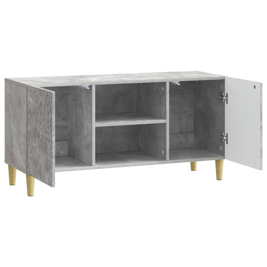 TV Cabinet 102 x 34.5 x 50 cm Concrete Grey Engineered Wood