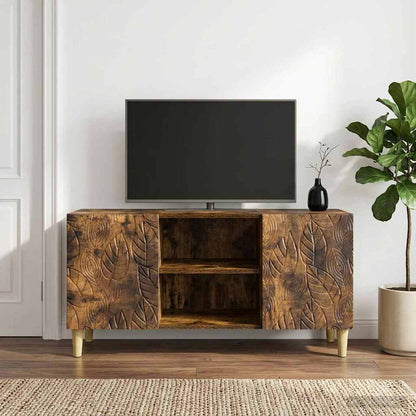 TV Cabinet 102 x 34.5 x 50 cm Smoked Oak Engineered Wood