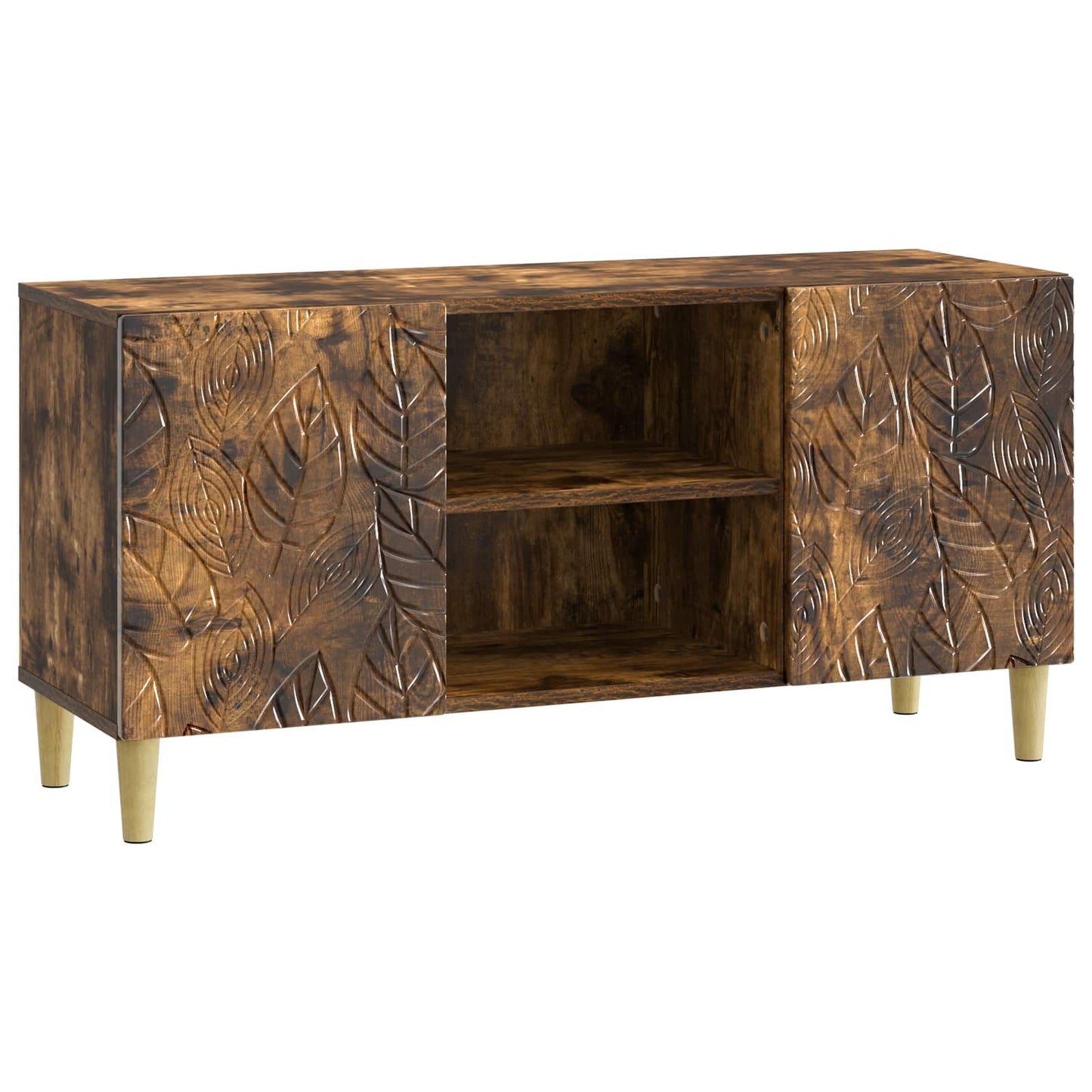 TV Cabinet 102 x 34.5 x 50 cm Smoked Oak Engineered Wood
