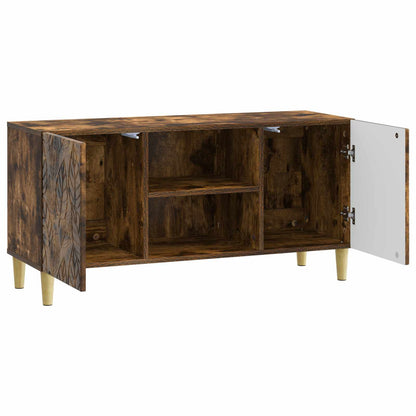 TV Cabinet 102 x 34.5 x 50 cm Smoked Oak Engineered Wood