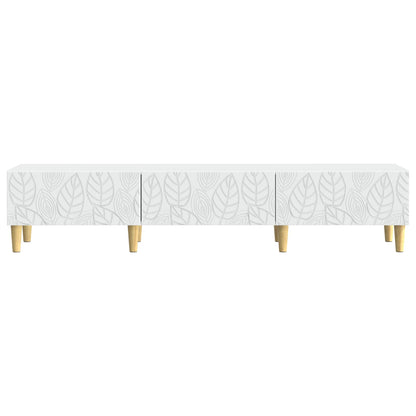 TV Cabinet 147 x 34.5 x 30 cm White Engineered Wood
