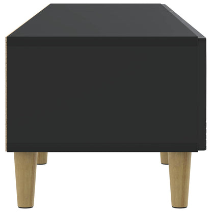 TV Cabinet 147 x 34.5 x 30 cm Black Engineered Wood