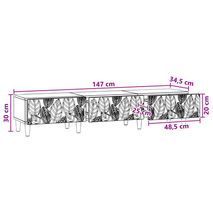 TV Cabinet 147 x 34.5 x 30 cm Sonoma Oak Engineered Wood