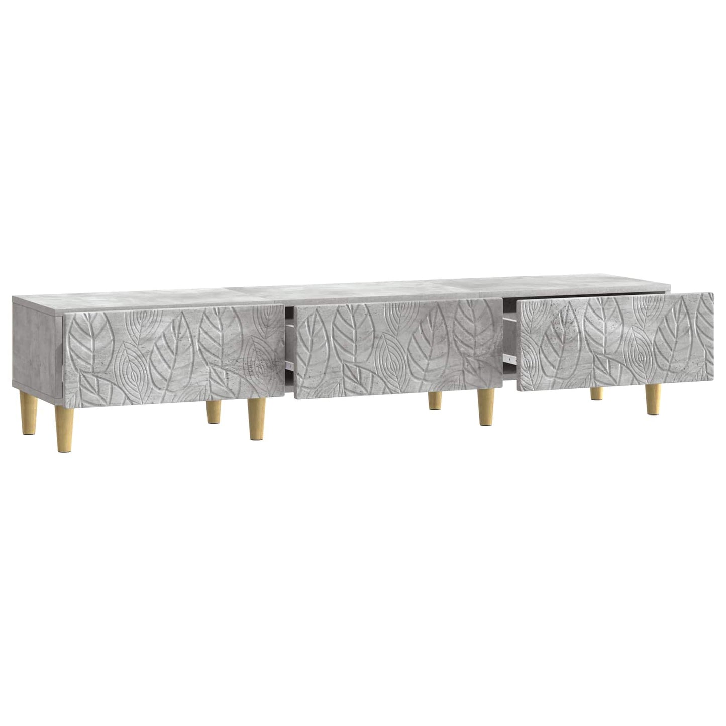 TV Cabinet 147 x 34.5 x 30 cm Concrete Grey Engineered Wood