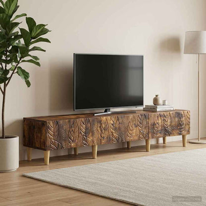 TV Cabinet 147 x 34.5 x 30 cm Smoked Oak Engineered Wood