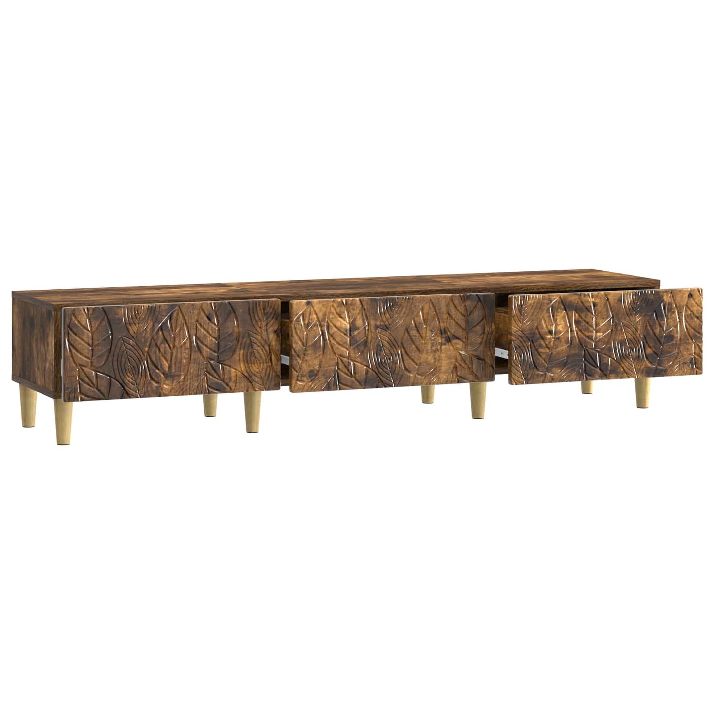TV Cabinet 147 x 34.5 x 30 cm Smoked Oak Engineered Wood