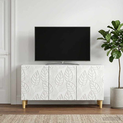 TV Cabinet 99 x 34.5 x 50 cm White Engineered Wood
