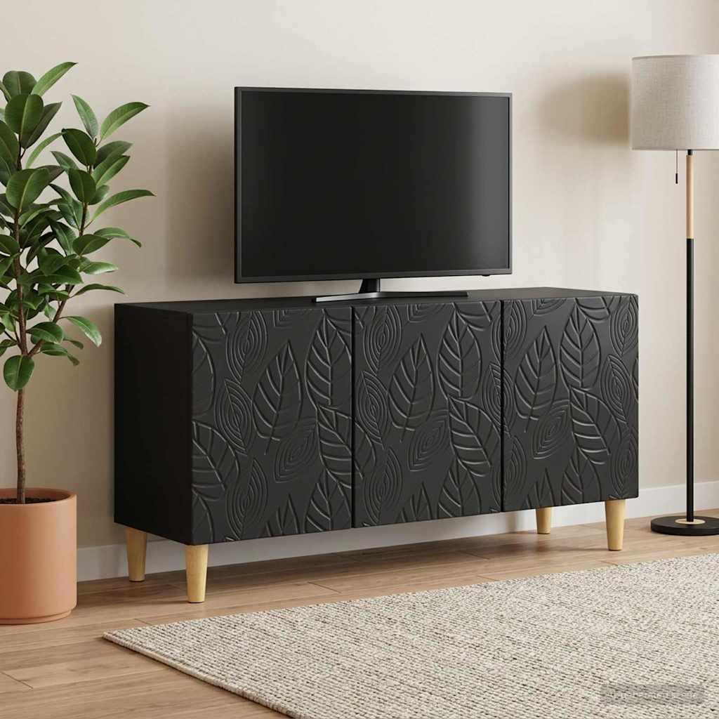 TV Cabinet 99 x 34.5 x 50 cm Black Engineered Wood
