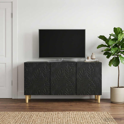 TV Cabinet 99 x 34.5 x 50 cm Black Engineered Wood