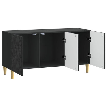 TV Cabinet 99 x 34.5 x 50 cm Black Engineered Wood
