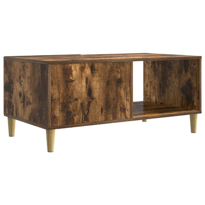 Coffee Table Smoked Oak 90 x 50 x 40 cm Engineered Wood