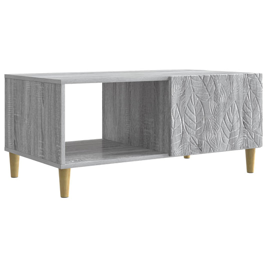 Coffee Table Grey Sonoma 90 x 50 x 40 cm Engineered Wood