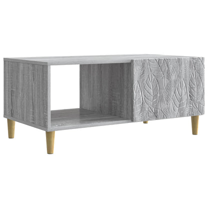 Coffee Table Grey Sonoma 90 x 50 x 40 cm Engineered Wood