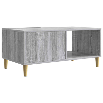 Coffee Table Grey Sonoma 90 x 50 x 40 cm Engineered Wood