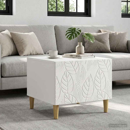 Coffee Table White 50 x 49 x 40 cm Engineered Wood