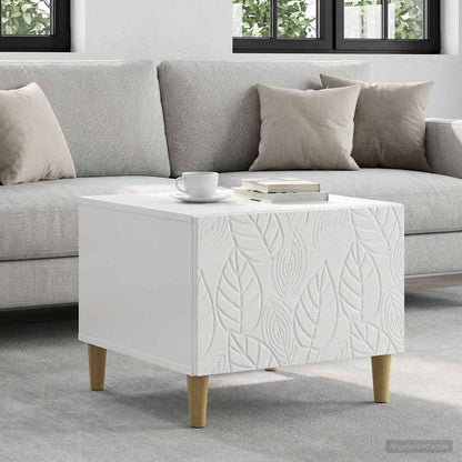 Coffee Table High Gloss White 50 x 49 x 40 cm Engineered Wood