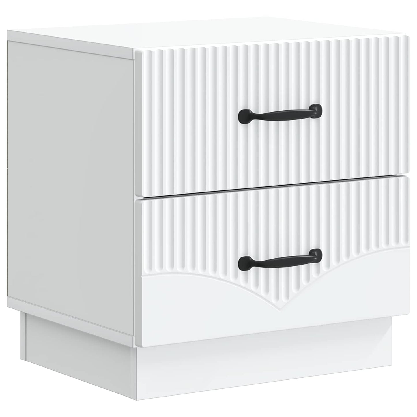 Bedside Cabinet 2 pcs White 43 x 34.5 x 44.5 cm Engineered Wood