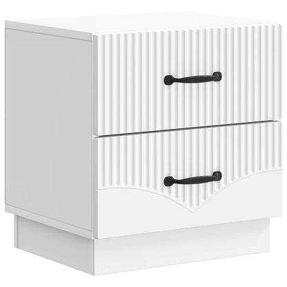 Bedside Cabinet 2 pcs White 43 x 34.5 x 44.5 cm Engineered Wood