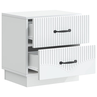 Bedside Cabinet 2 pcs White 43 x 34.5 x 44.5 cm Engineered Wood