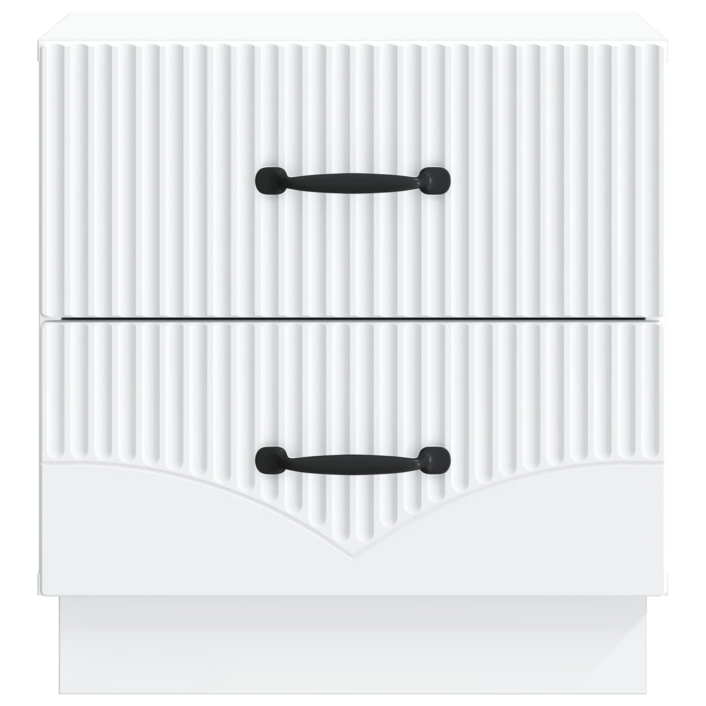 Bedside Cabinet 2 pcs White 43 x 34.5 x 44.5 cm Engineered Wood