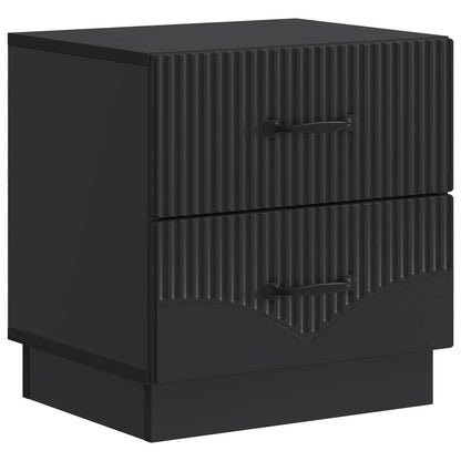 Bedside Cabinet Black 43 x 34.5 x 44.5 cm Engineered Wood