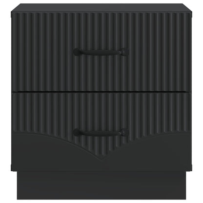 Bedside Cabinet Black 43 x 34.5 x 44.5 cm Engineered Wood