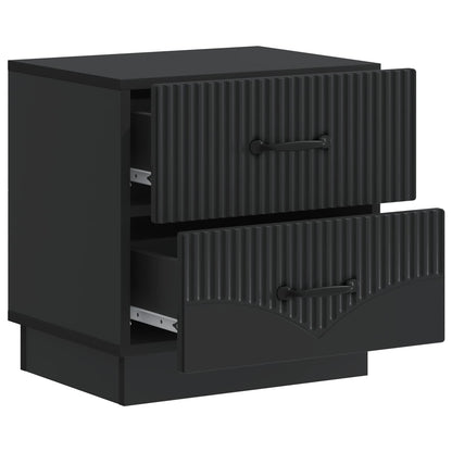 Bedside Cabinet 2 pcs Black 43 x 34.5 x 44.5 cm Engineered Wood