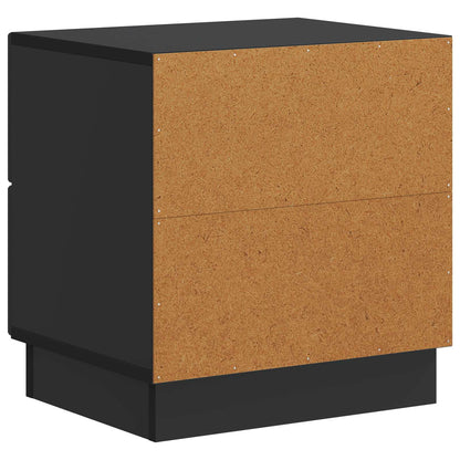 Bedside Cabinet 2 pcs Black 43 x 34.5 x 44.5 cm Engineered Wood