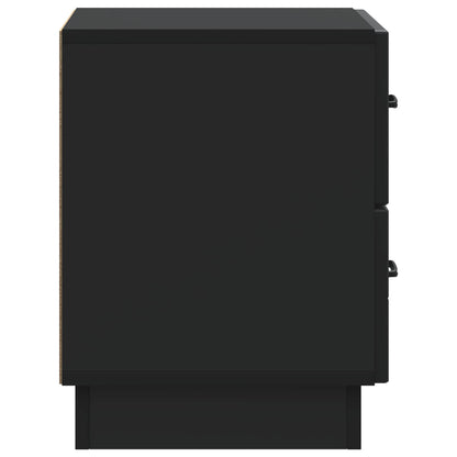 Bedside Cabinet 2 pcs Black 43 x 34.5 x 44.5 cm Engineered Wood