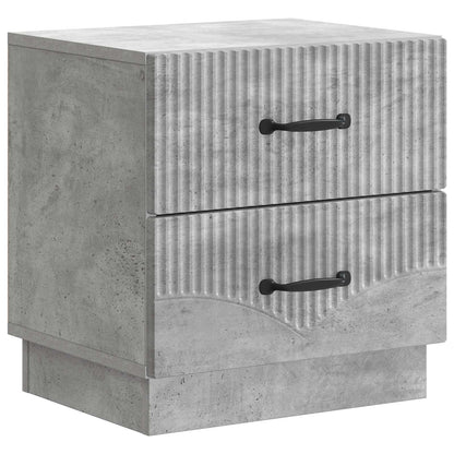 Bedside Cabinet 2 pcs Concrete Grey 43 x 34.5 x 44.5 cm
