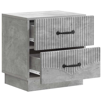 Bedside Cabinet 2 pcs Concrete Grey 43 x 34.5 x 44.5 cm