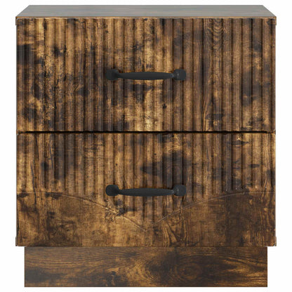 Bedside Cabinet Smoked Oak 43 x 34.5 x 44.5 cm Engineered Wood