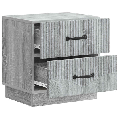 Bedside Cabinet Grey Sonoma 43 x 34.5 x 44.5 cm Engineered Wood
