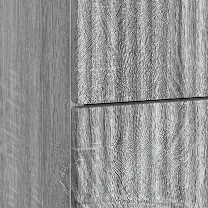 Bedside Cabinet 2 pcs Grey Sonoma 43 x 34.5 x 44.5 cm