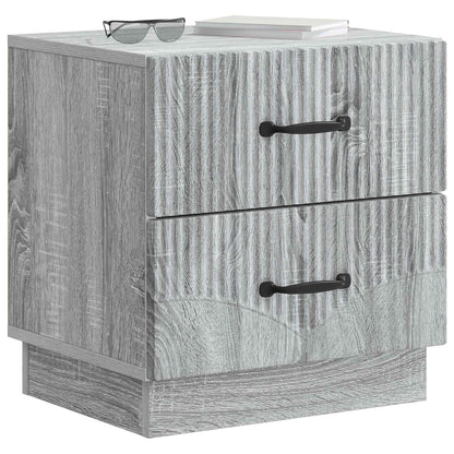 Bedside Cabinet 2 pcs Grey Sonoma 43 x 34.5 x 44.5 cm