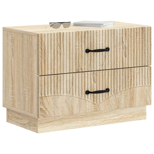 Bedside Cabinet Sonoma Oak 62 x 34.5 x 44.5 cm Engineered Wood