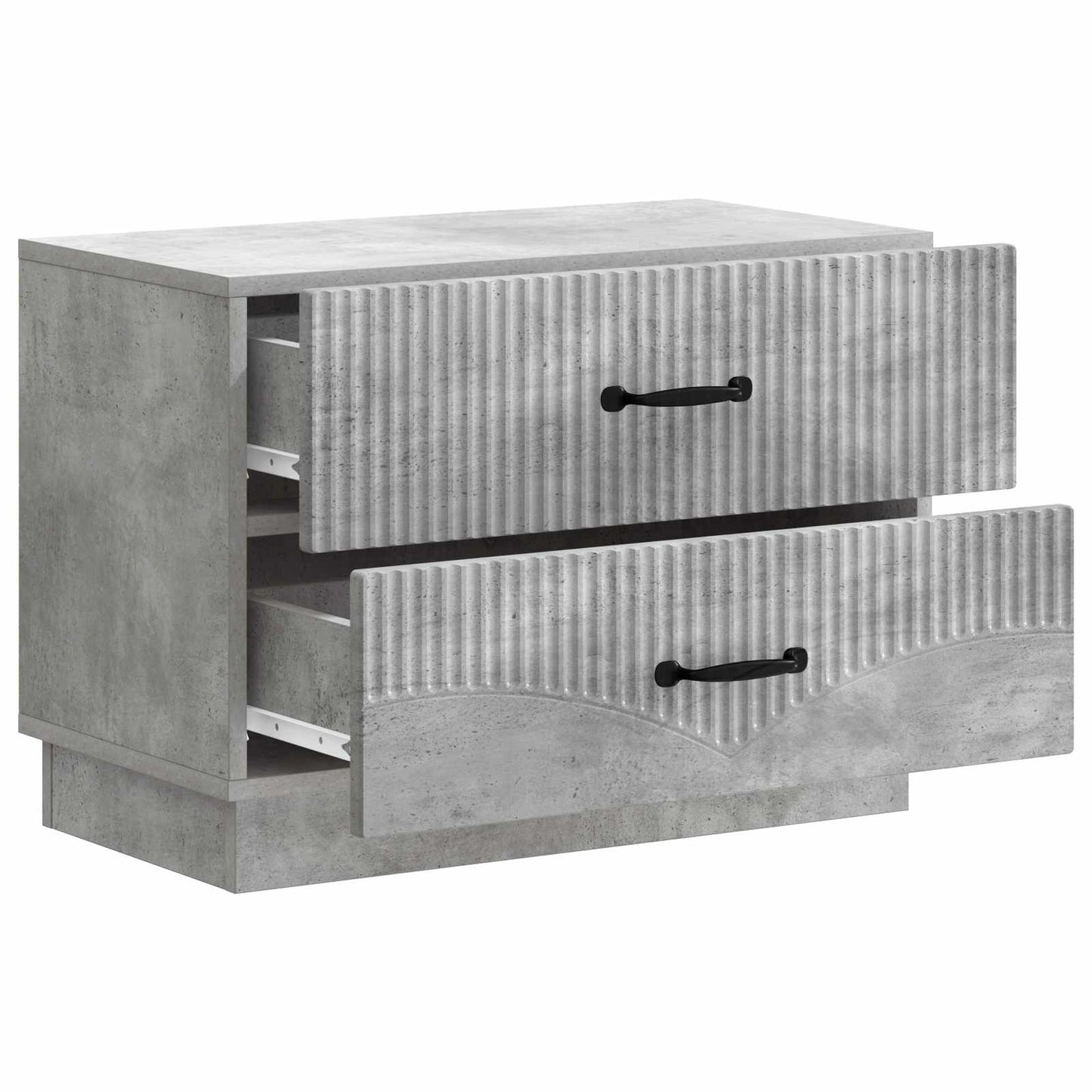 Bedside Cabinet with Drawer Concrete Grey 62 x 34.5 x 44.5 cm