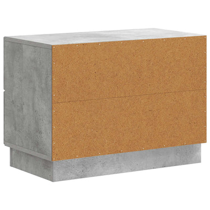 Bedside Cabinet with Drawer Concrete Grey 62 x 34.5 x 44.5 cm