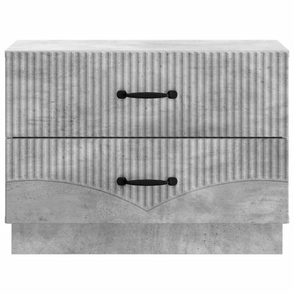 Bedside Cabinet with Drawer Concrete Grey 62 x 34.5 x 44.5 cm